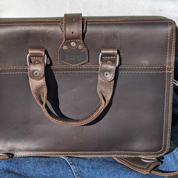 SBL Saddleback Leather, Flight Bag Leather Briefcase - Picture 8 of 8
